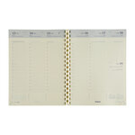 Agenda semainier timing - 22 x 17 cm - noir - 2023 - brepols