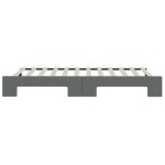 vidaXL Lit de jour avec lit gigogne gris foncé 80x200 cm tissu