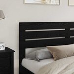 vidaXL Tête de lit Chêne noir 200 cm Bois d'ingénierie