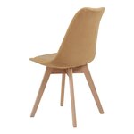 Lot de 2 chaises de salle à manger salon design moderne cuisine velours côtelé jaune moutarde 03_0009615