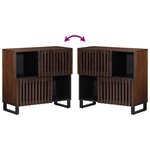 vidaXL Buffet marron 80x34x75 cm bois massif de manguier