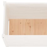 vidaXL Jardinière d'extérieur Blanc 100x50x70 cm Bois de pin massif