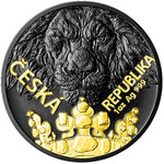 Pièce de monnaie en Argent 2 Dollars g 31.1 (1 oz) Millésime 2023 Black Beasts CZECH LION