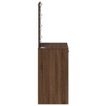 Coiffeuse vidaXL avec lumières LED Chêne Marron 50x41x135 cm