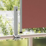 vidaXL Auvent latéral rétractable de patio 60x300 cm Marron