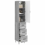 vidaXL Ensemble de Meubles 2 Pièces Sonoma gris 33 x 34 5 x 90 cm