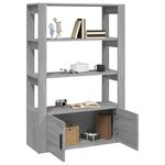 vidaXL Buffet Sonoma gris 80x30x119 5 cm Bois d'ingénierie