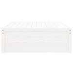 vidaXL Repose-pied de jardin 120x80 cm blanc bois de pin massif