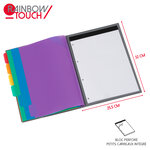 Trieur accordéon A4 avec porte bloc papier intégré - RAINBOW TOUCH