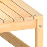 vidaXL Salon de jardin 2 Pièces avec coussins Bois de pin massif