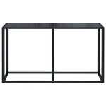 vidaXL Table console Noir 140x35x75 5 cm Verre trempé