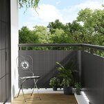 vidaXL Paravent de balcon anthracite 1000x100 cm résine tressée