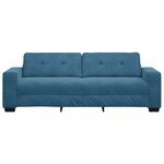 Canapé 3 places vidaXL bleu 180 cm en velours