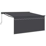 vidaXL Auvent Rétractable Gris et anthracite 350 x 250 cm
