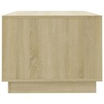 vidaXL Table basse chêne sonoma 102x55x43 cm bois d'ingénierie