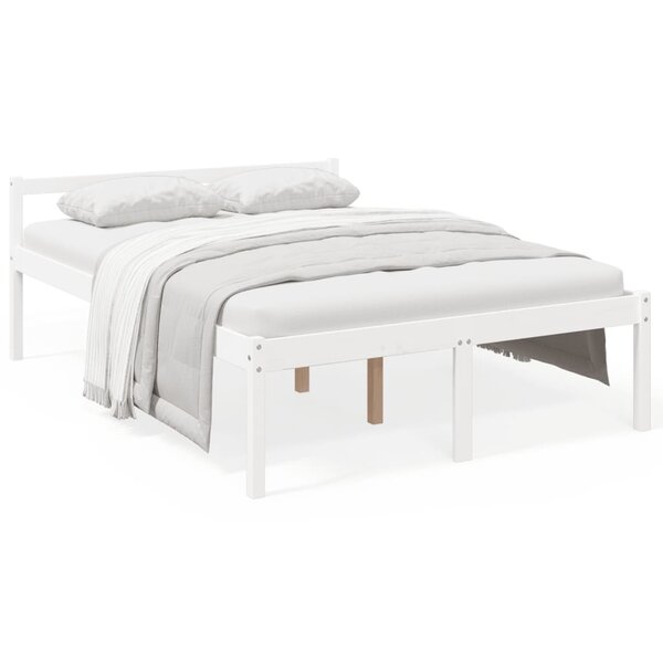 vidaXL Lit pour personne âgée sans matelas blanc 135x190 cm