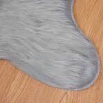 vidaXL Tapis en fausse Tafalla Gris 80 x 120 cm Polyester