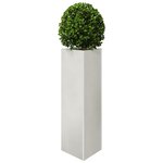 vidaXL Jardinières 2 Pièces triangulaire 30x26x75 cm acier inoxydable