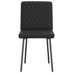 vidaXL Chaises à manger lot de 2 noir similicuir