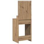Coiffeuse vidaXL avec éclairage LED en chêne artisan  50x41x135 cm