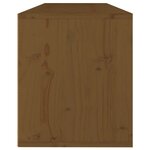 vidaXL Armoire murale Marron miel 100x30x35 cm Bois de pin massif
