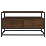 vidaXL Meuble TV chêne marron 80x35x45 cm bois d'ingénierie