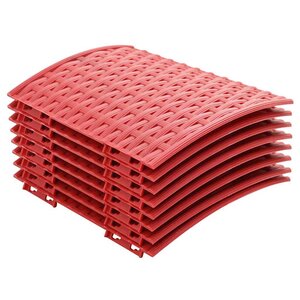 vidaXL JupedesapindeNoël Rouge Ø 65 x 24 cm Plastique