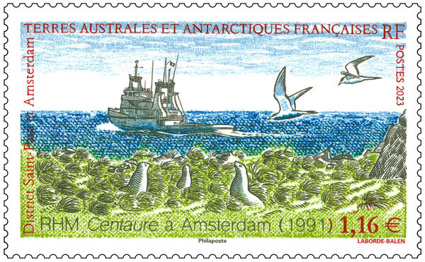 Timbre TAAF - RHM Centaure à Amsterdam