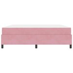 vidaXL Cadre de lit avec matelas Rose et blanc 180 x 200 cm Velours