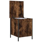 vidaXL Banc de rangement chêne fumé 40x42 5x50 cm bois d'ingénierie