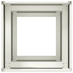 vidaXL Jardinière blanc 40x40x80 cm acier laminé à froid