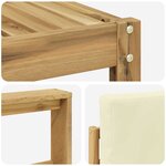 vidaXL Ensemble de canapés d'extérieur 11 pc Blanc et crème