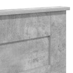 vidaXL Tête de lit Gris béton 200 cm Bois d'ingénierie
