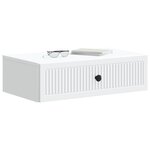 vidaXL Table d'appoint murale Blanc 59 x 34 5 x 17 cm