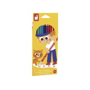 Crayons de couleur effacables X 12 -  - Juratoys