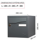 Préface 1 porte Gris anthracite mat RAL 7016 M