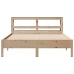 vidaXL Cadre de lit sans matelas 140x200 cm bois massif de pin