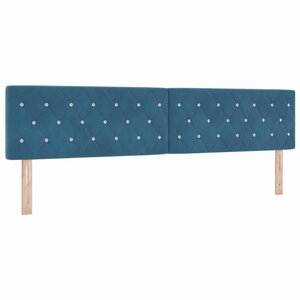 vidaXL Tête de lit Bleu foncé 200 cm Velours