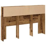 vidaXL Armoire de tête de lit vieux bois 160x19x103 5 cm