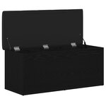 vidaXL Banc de Rangement Chêne noir 102 x 42 x 45 cm Bois d'ingénierie