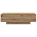 vidaXL Table basse chêne artisanal 100x49 5x31 cm bois d'ingénierie