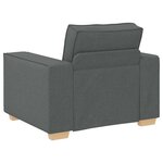 vidaXL Canapé Fauteuil Gris Foncé 60 cm Tissu