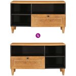 vidaXL Meuble TV Marron clair 80 x 33 x 46 cm bois de manguier massif