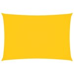 vidaXL Voile de parasol tissu oxford rectangulaire 3x5 m jaune