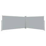 vidaXL Auvent latéral rétractable 160x600 cm Gris