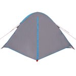 vidaXL Tente de camping à dôme 4 personnes bleu imperméable