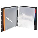 Protège document 60 vues EXAVIEW, couverture rigide PP 20/10 recyclé. EXACOMPTA