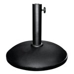 Pied de parasol en béton noir avec adaptateur 48/38mm - bolero - béton 495x495x365mm