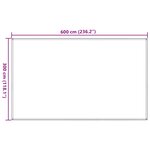 vidaXL Tapis de tente vert clair 300x600 cm PEHD