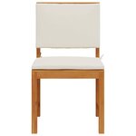 vidaXL Chaises de jardin sans accoudoirs avec coussins - Pack de 2 en bois d'acacia massif